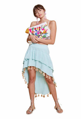 Angelie High Low Skirt Mint