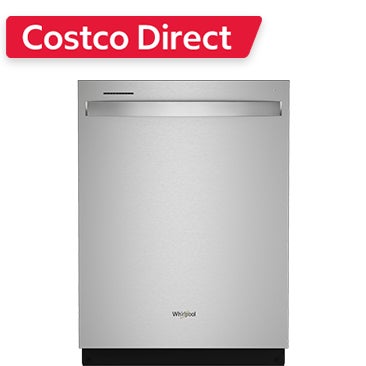 Whirlpool 24-inch Top Control Built-In Fingerprint Resistant Stainless Steel Dishwasher with AI Intelligent Wash, 47 dBA
