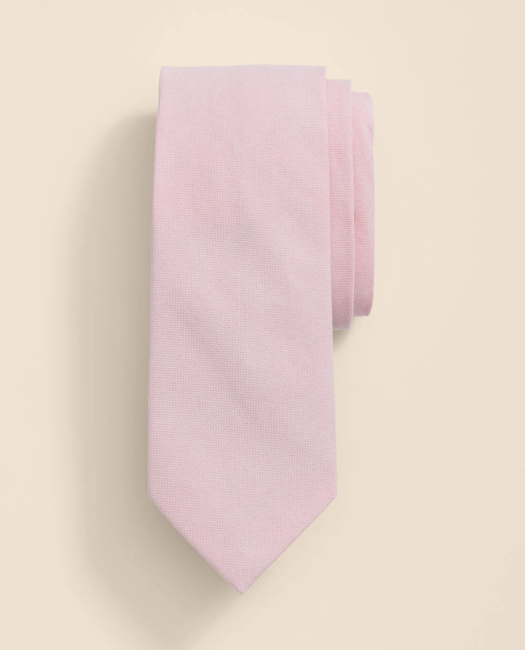 Image of Cotton-Silk Oxford Tie - Suit Tie