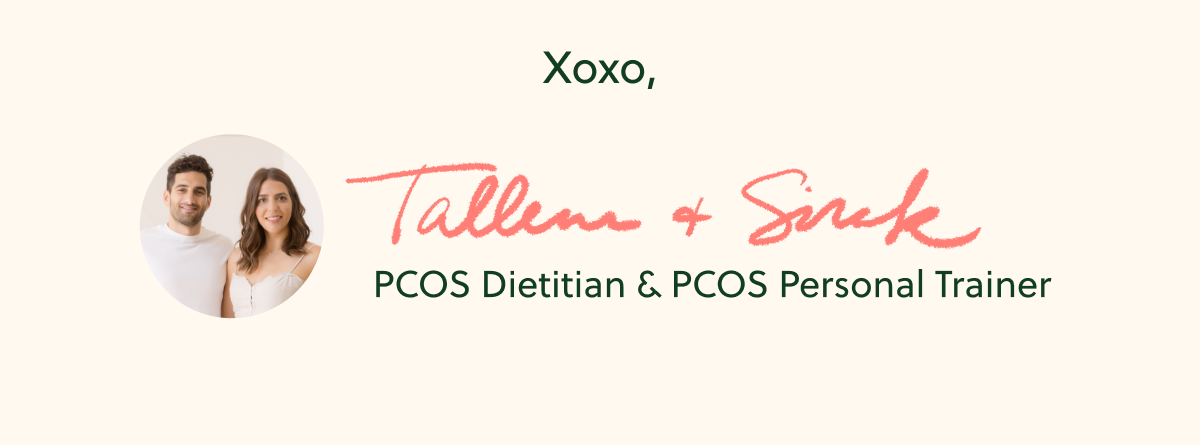 Xoxo, Tallene + Sirak PCOS Dietitian & PCOS Personal Trainer