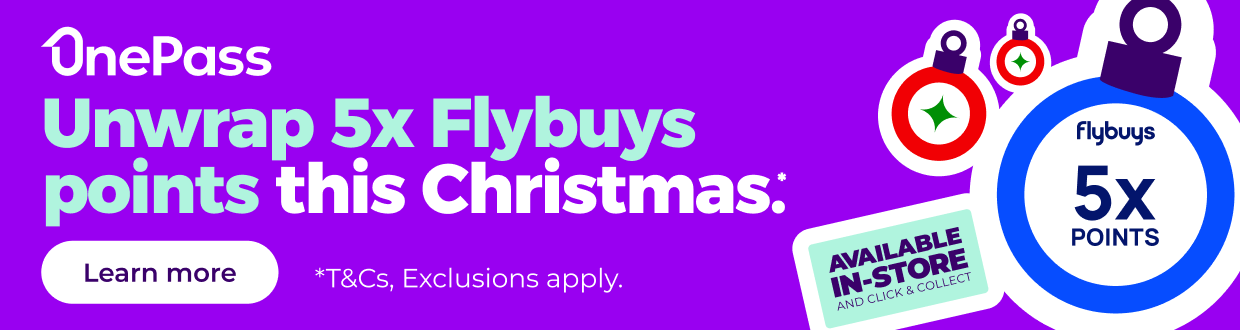 Unwrap 5x Flybuys points this Christmas.