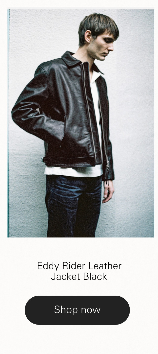 Eddy Rider Leather Jacket Black