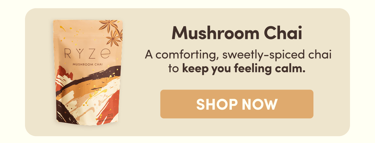 Mushroom Chai |  A comforting, sweetly-spiced chai to keep you feeling calm. | Shop Now