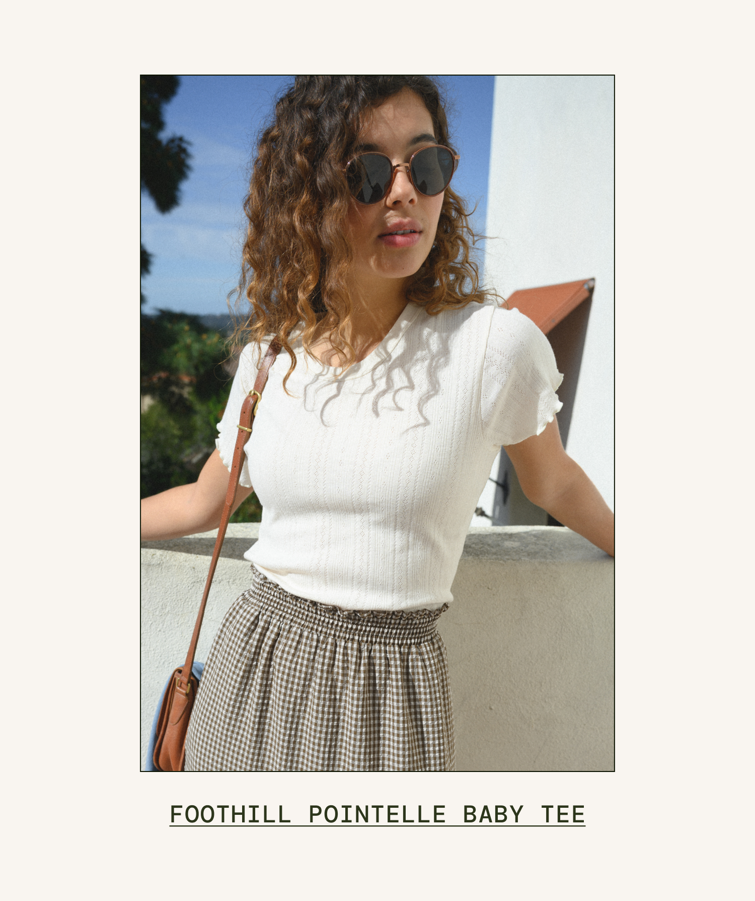 Foothill Pointelle Baby Tee
