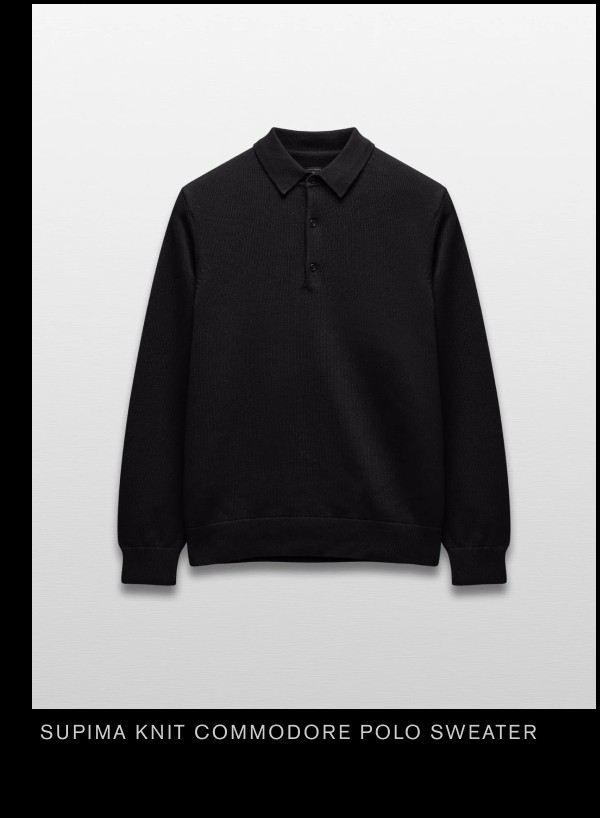 Supima Knit Commodore Polo Sweater