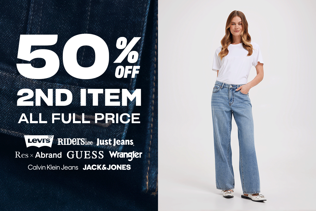 50% off second item. All full price