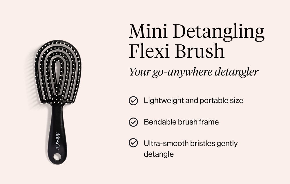 Mini Detangling Flexi Brush. Your go-anywhere detangler
