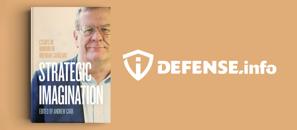 Cover image of 'Strategic Imagination' and the 'Defence.info' logo