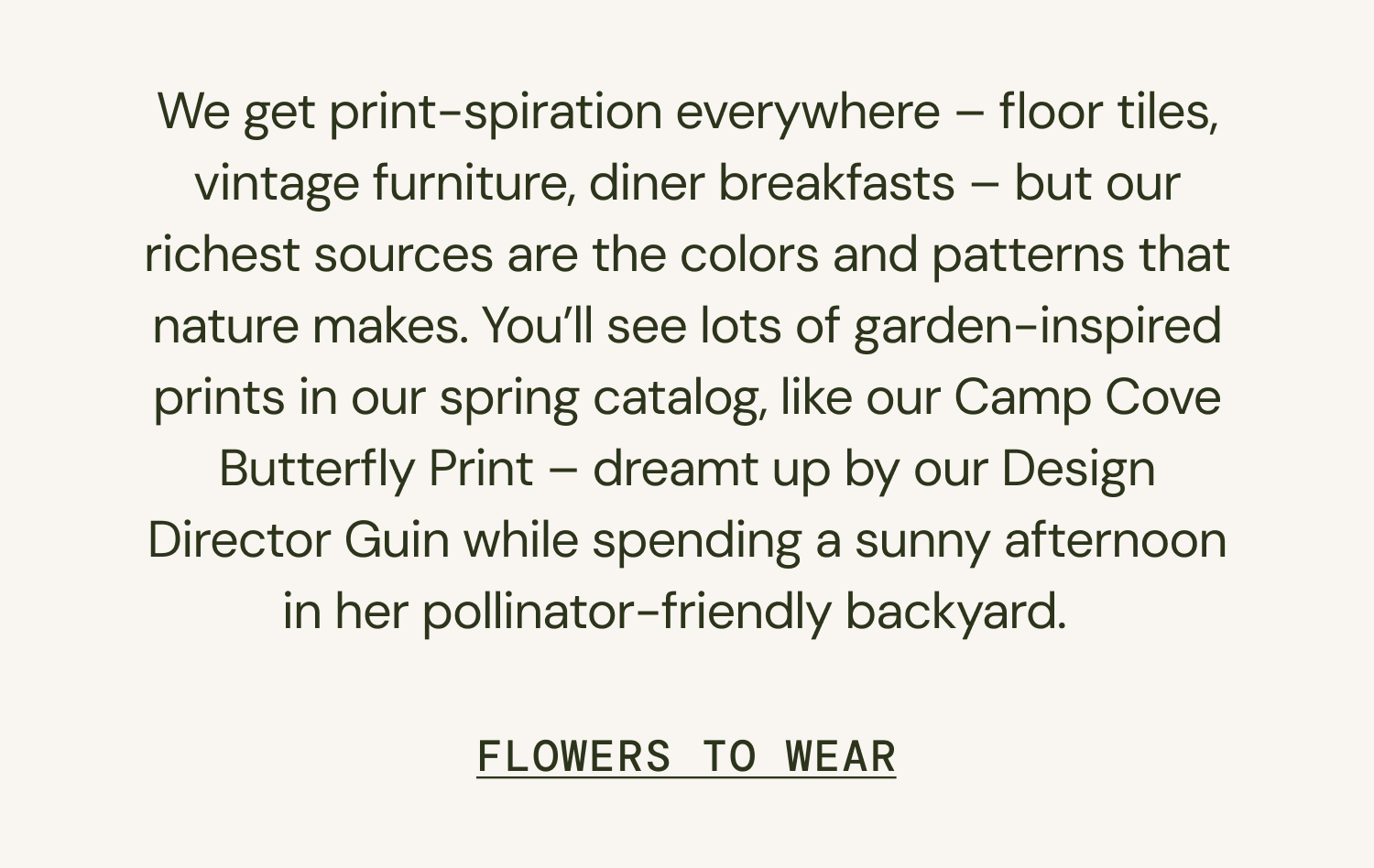 Flowers To Wear