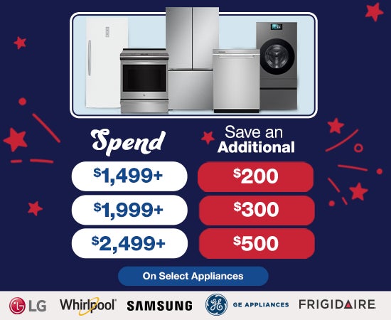 shop July 4th Appliance Savings