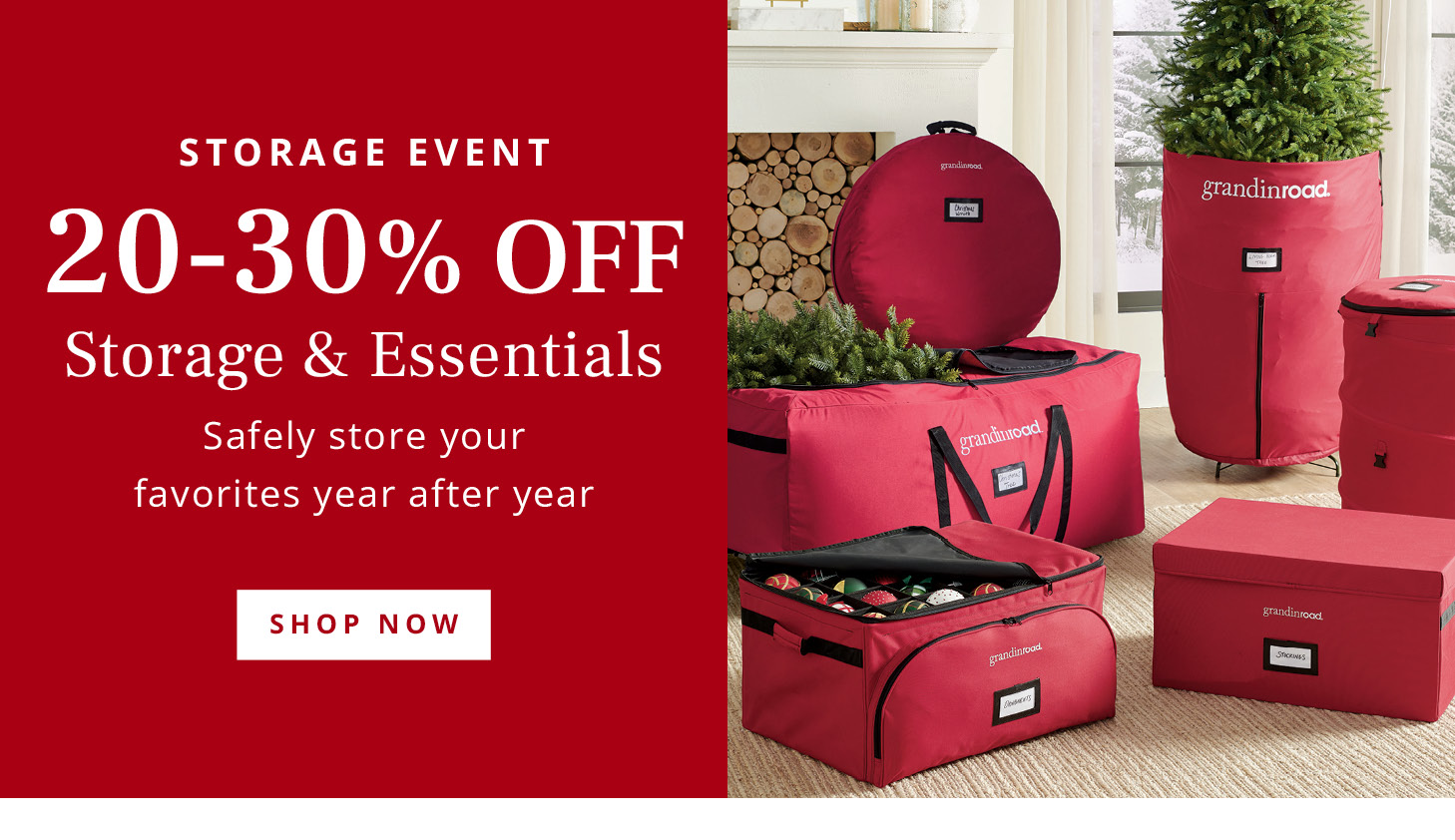 20-30% Off Storage & Essentials