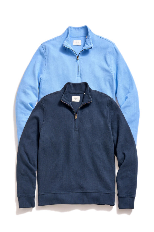 Cullman Half Zip in Navy