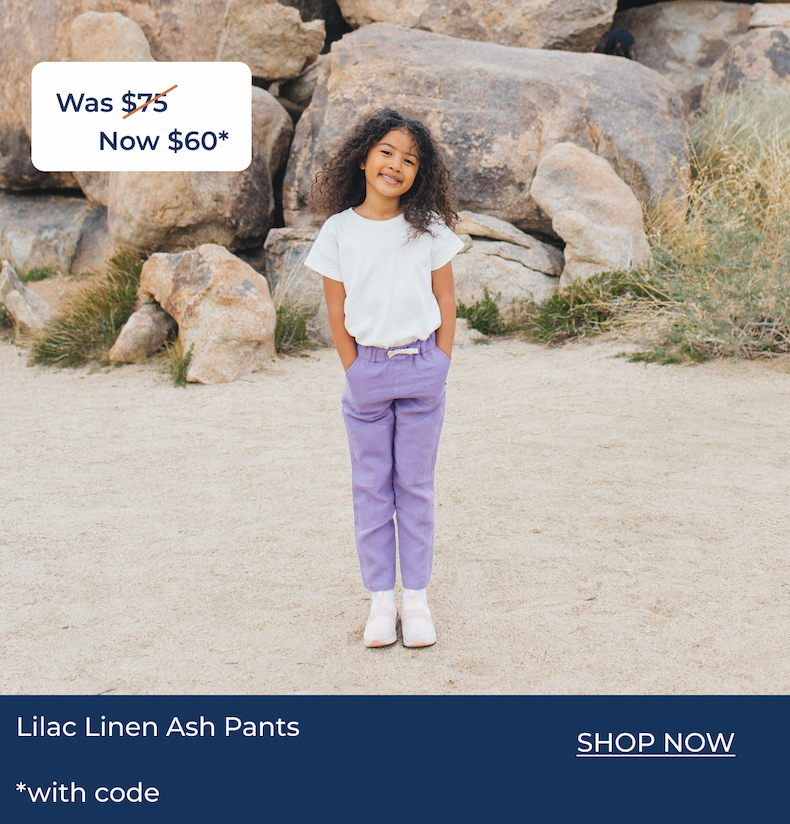 Lilac Linen Ash Pants from Jackalo