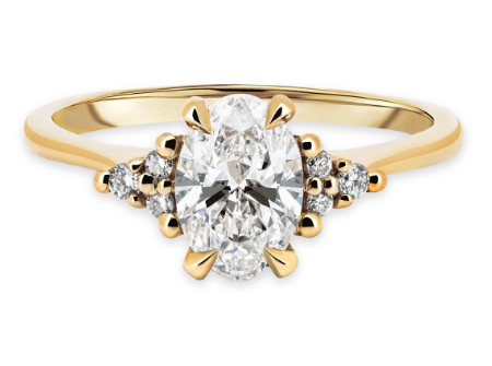 Starlight Oval Diamond Engagement Ring