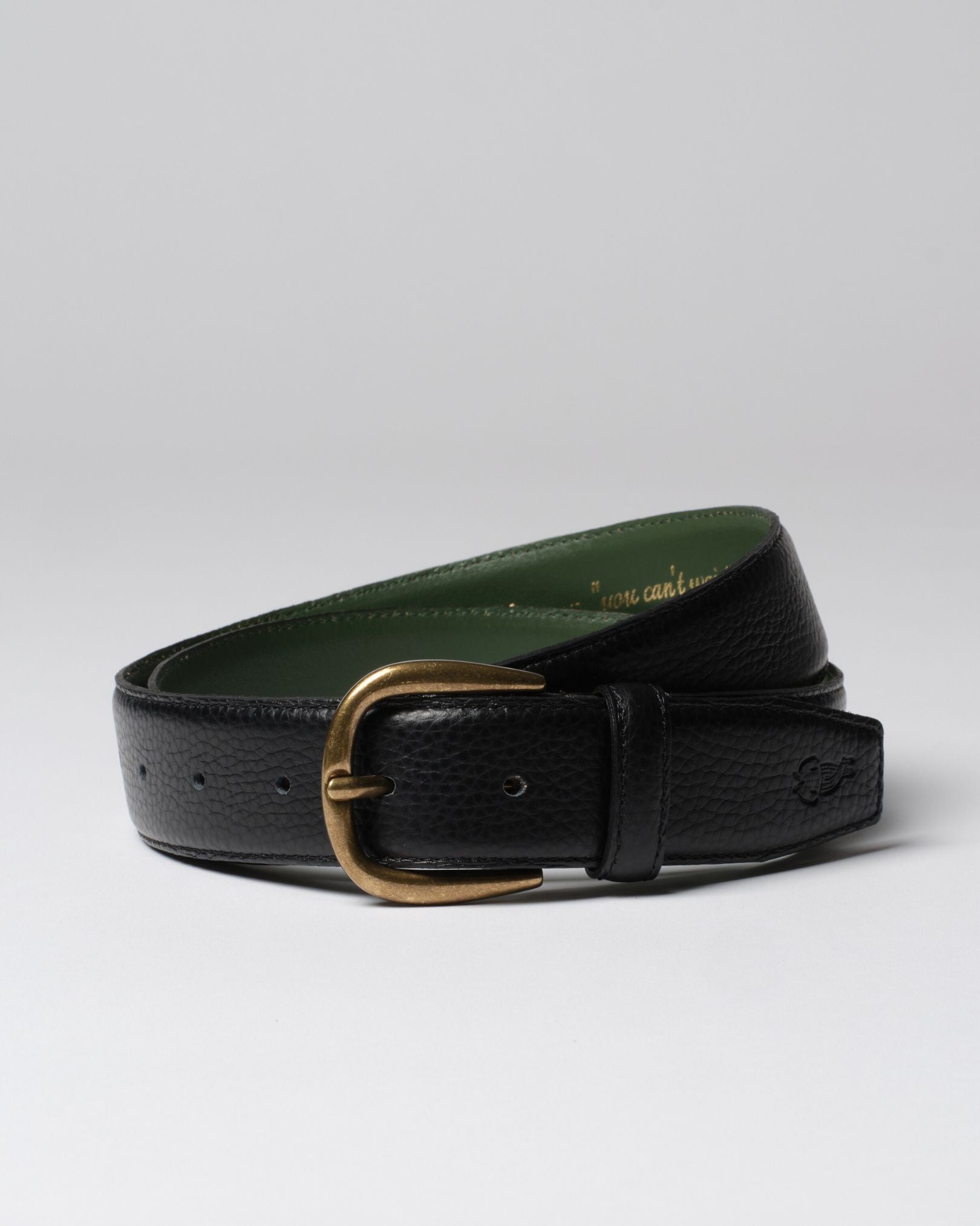 Image of "Le Belt" Black Pebble Grain Leather
