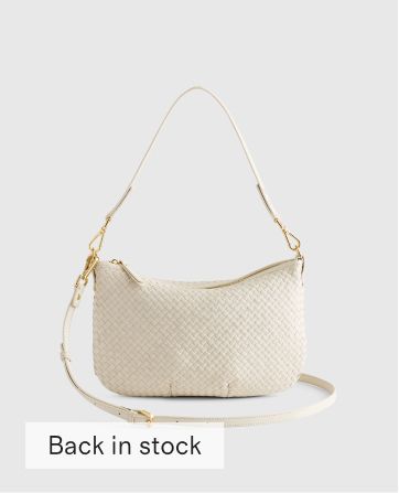 Italian Handwoven Leather Mini Shoulder Bag