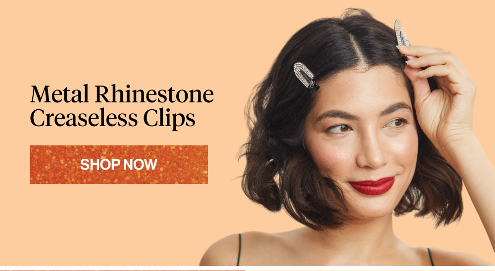 Metal Rhinestone Creaseless Clips