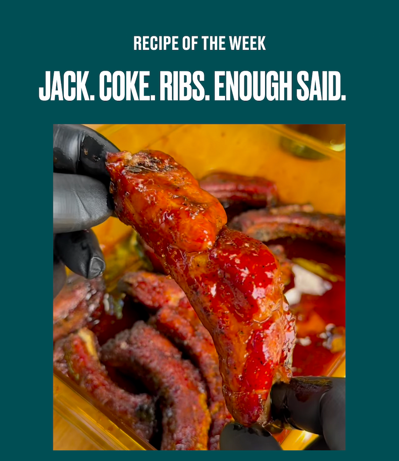 Jack. Coke. Ribs. Enough Said.