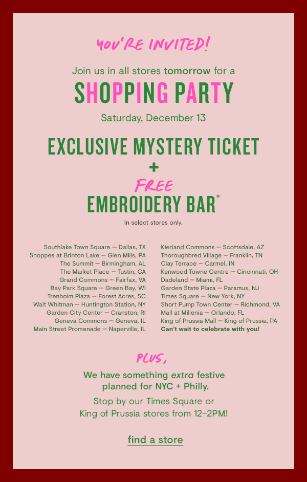 Shopping Party