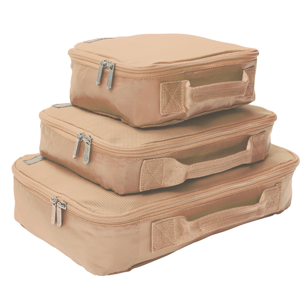Compression Packing Cubes - Natural Beige - Set of 3