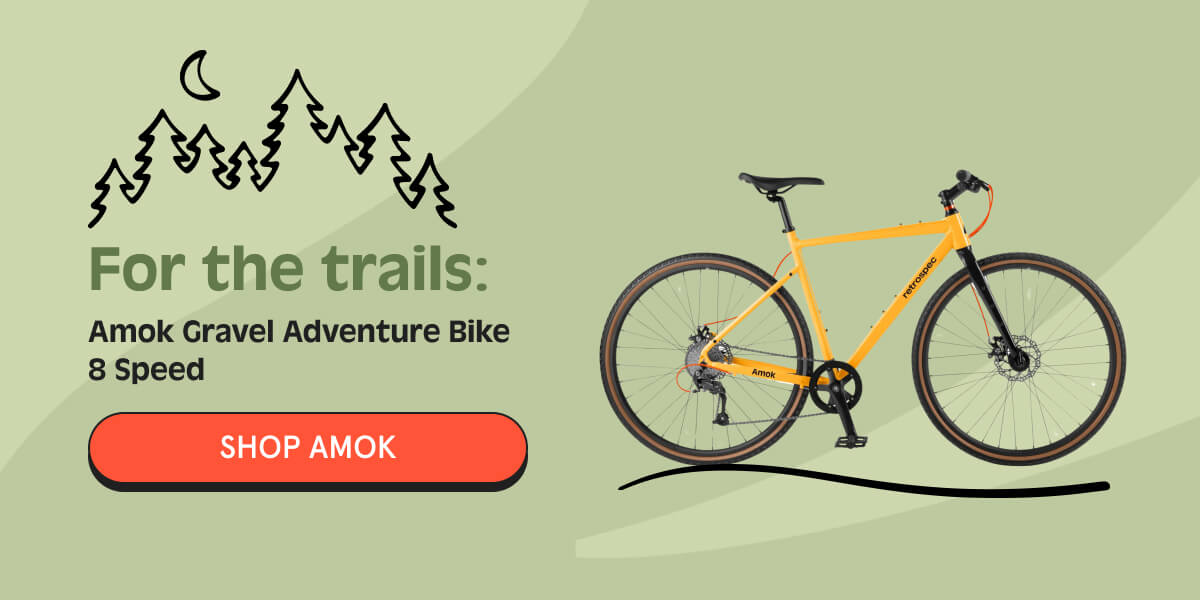 for the trails: amok gravel adventure bike 8 speed  shop amok button