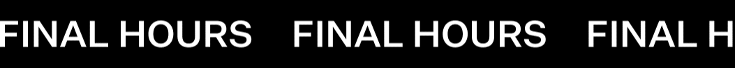 Take A Further 20% Off* Sale Final Hours