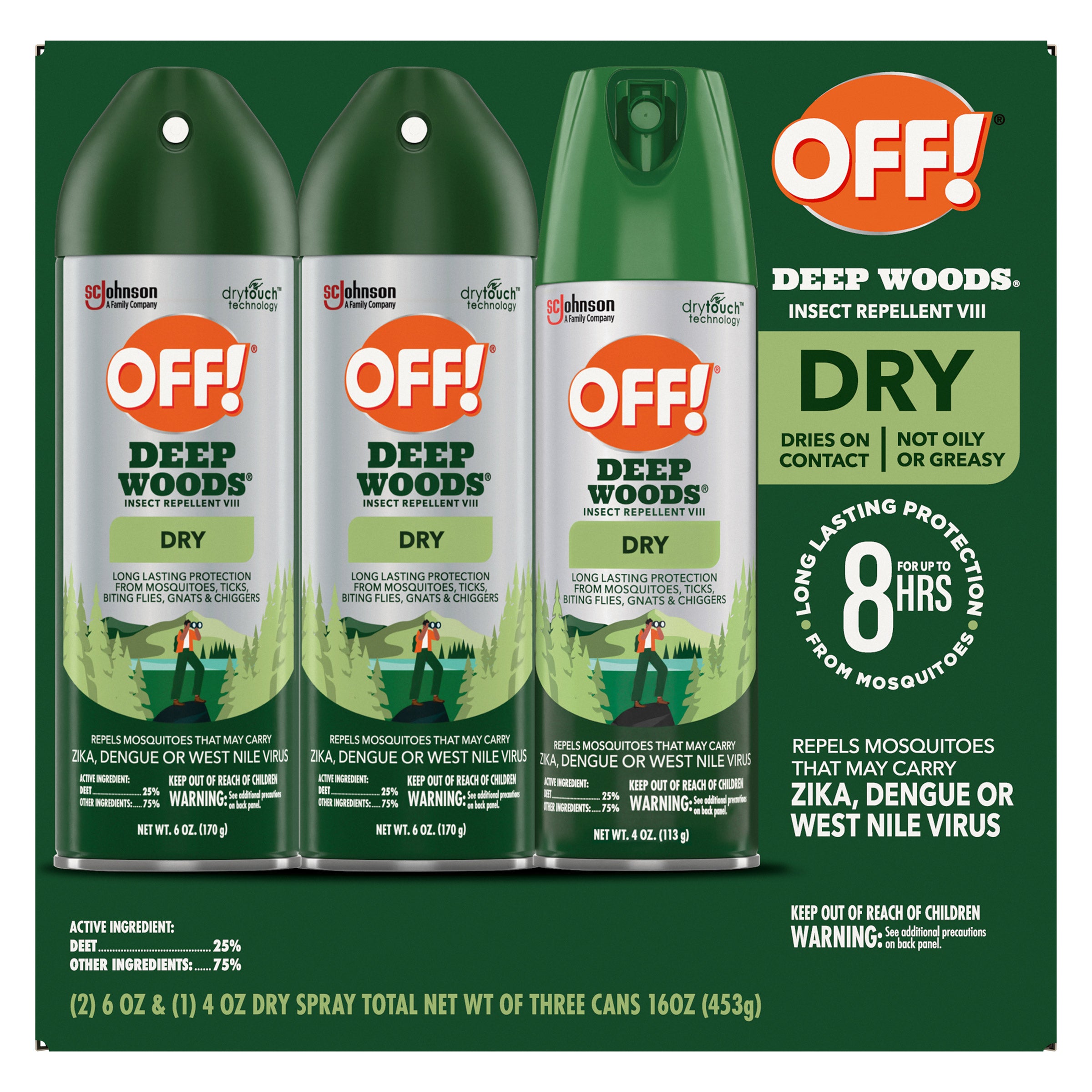 OFF! Deep Woods Dry Insect Repellent Set