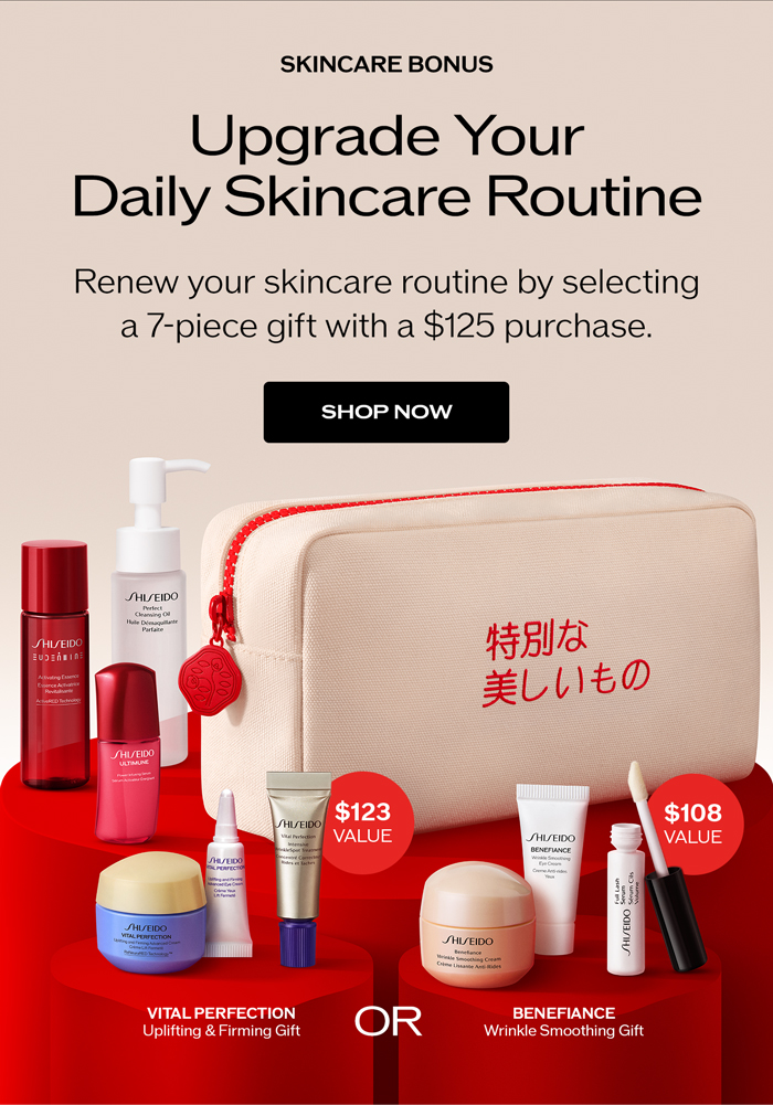 Renew your skincare routine by selecting a 7-piece gift with a $125 purchase