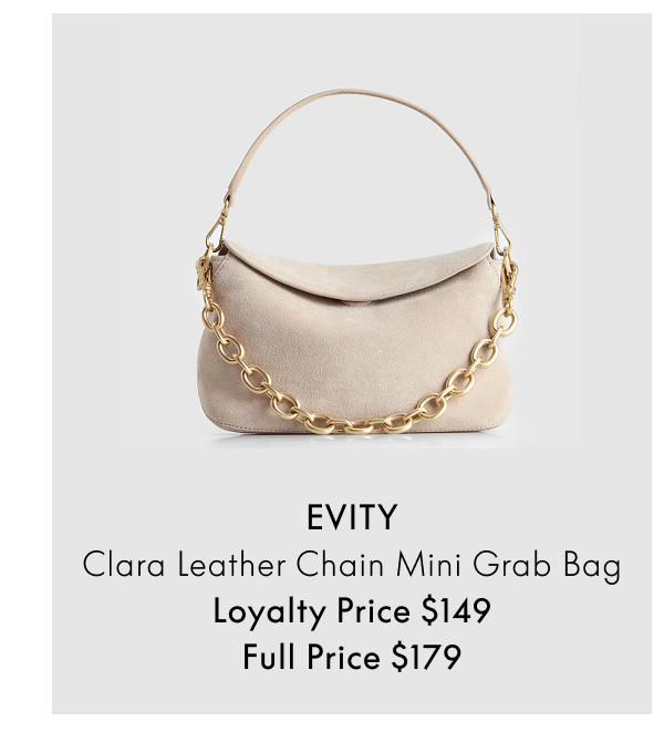 EVITY Clara Leather Chain Mini Grab Bag