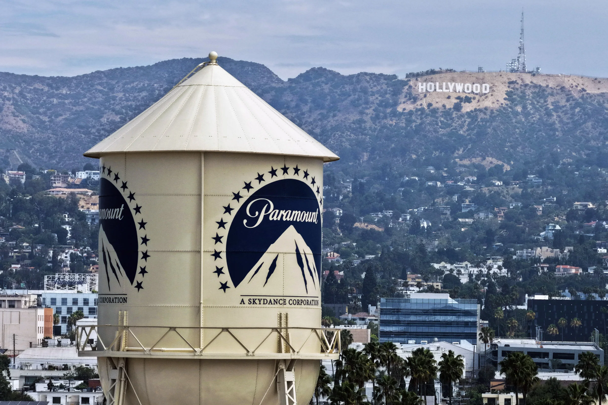 Paramount water tower in Hollywood.