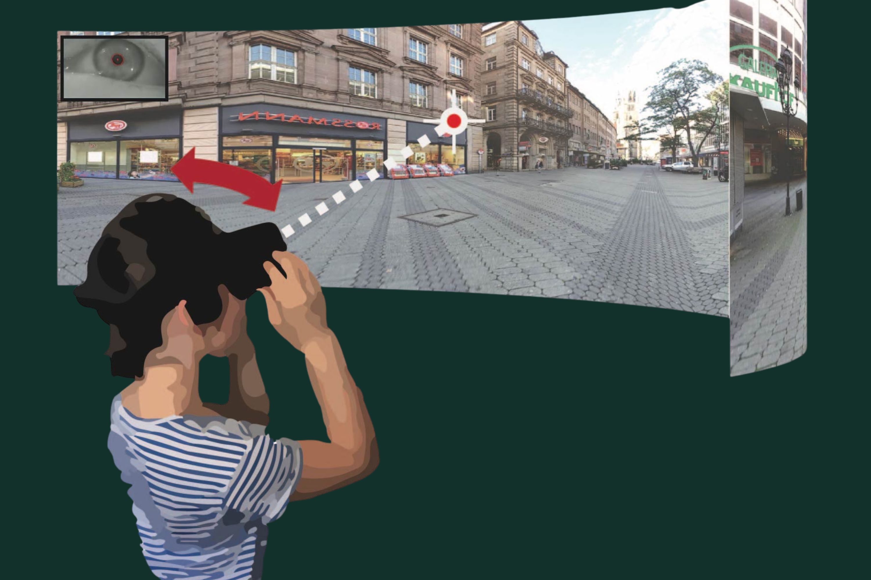 Person using a VR headset.