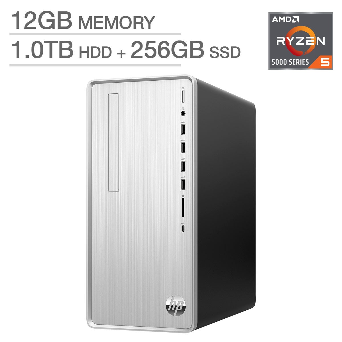 HP Pavilion Desktop with AMD Ryzen 5 Processor