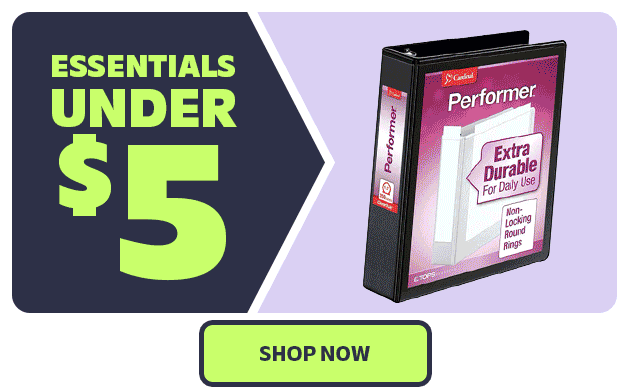 Essentials Under $5 SHOP NOW