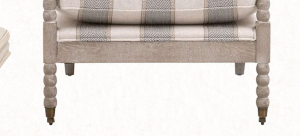 Charlize Oak Club Arm Chair
