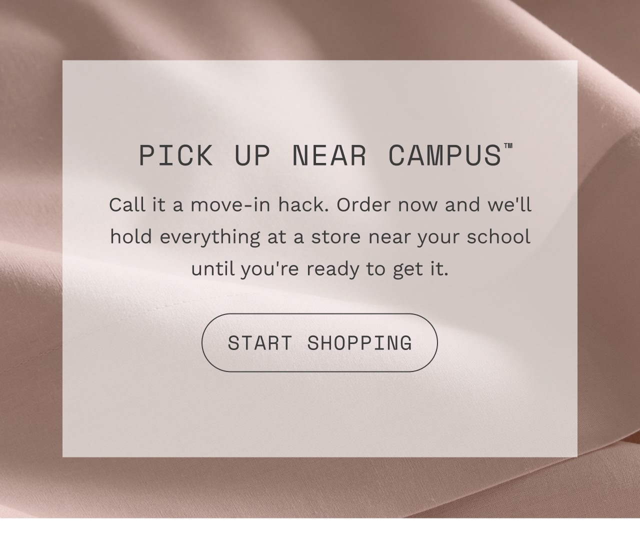 PICK UP NEAR CAMPUS
