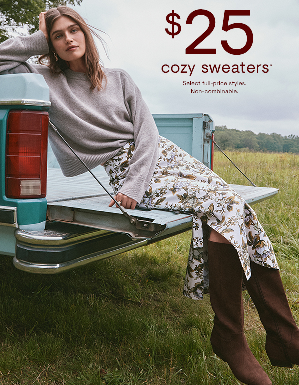 $25 Cozy Sweaters