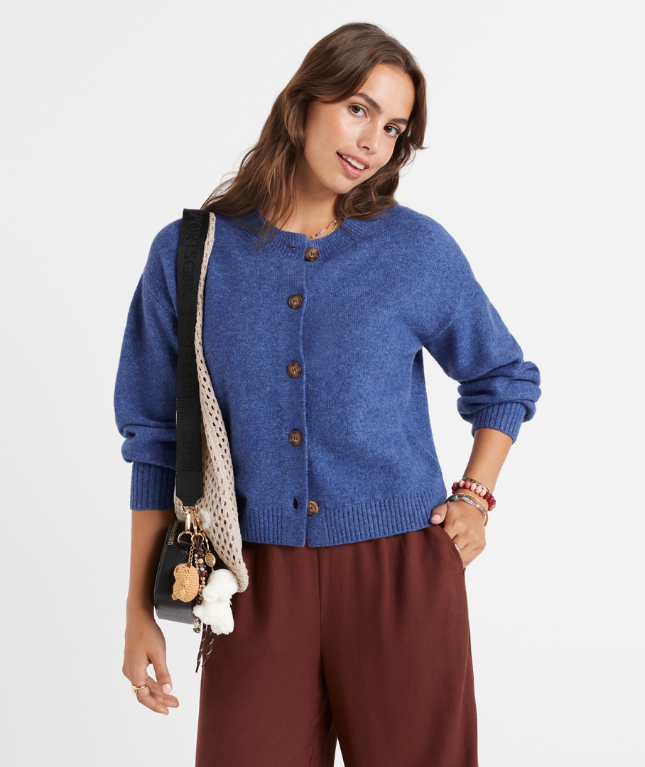 ADDISON CREW NECK CARDIGAN