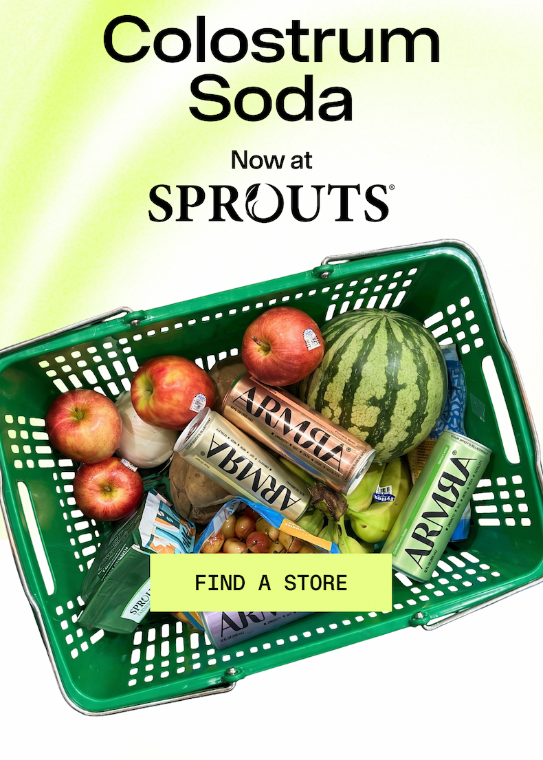 Colostrum Soda Now at SPROUTS