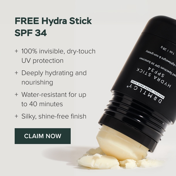 Spend $75+ and claim your FREE Hydra Stick SPF 34