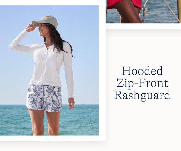 Hooded Zip-Front Rashguard