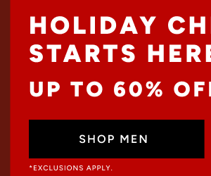Holiday Cheer up to 60% off Shop Men