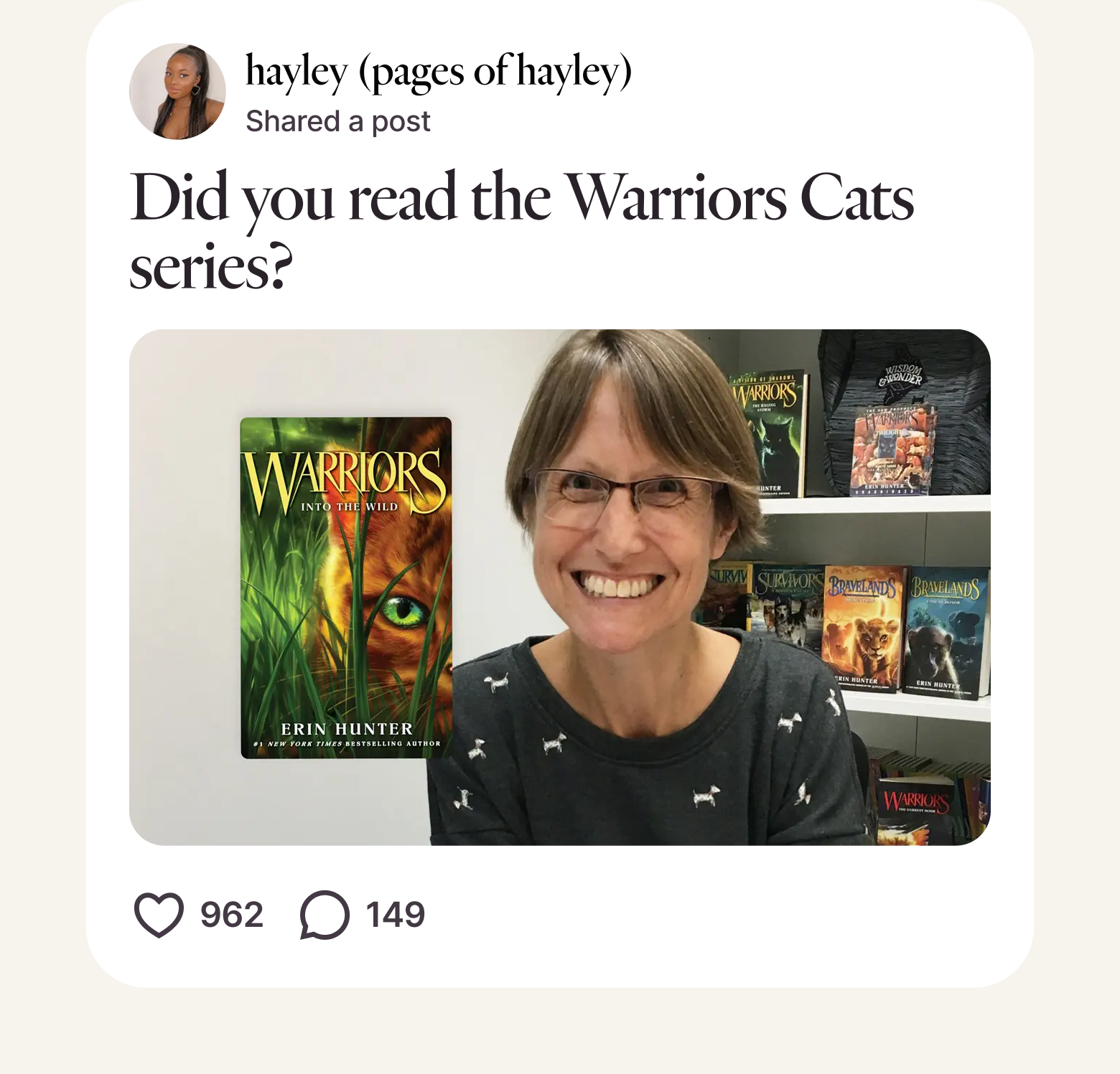 Post from hayley (pages of hayley)