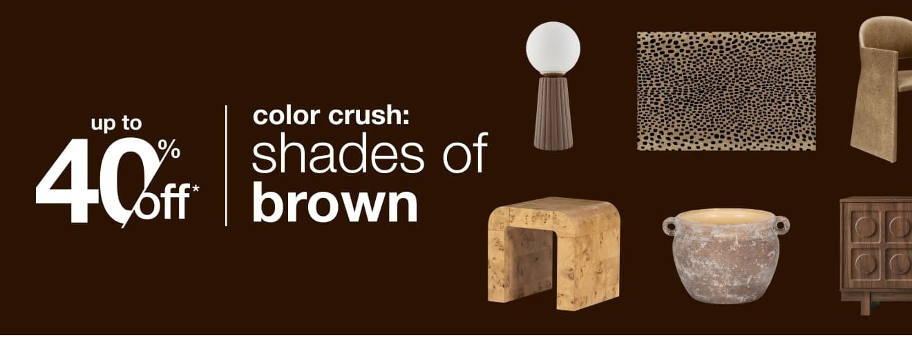 Shop Our Color Crush: Brown