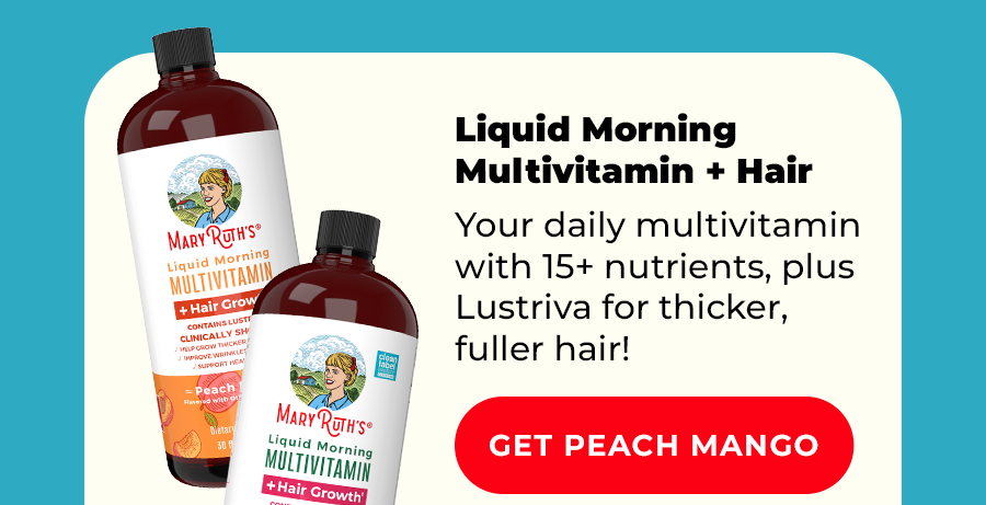 Liquid Morning Multivitamin + Hair Peach Mango