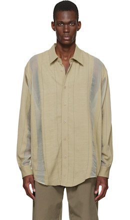 Beige Office Shirt - colbo
