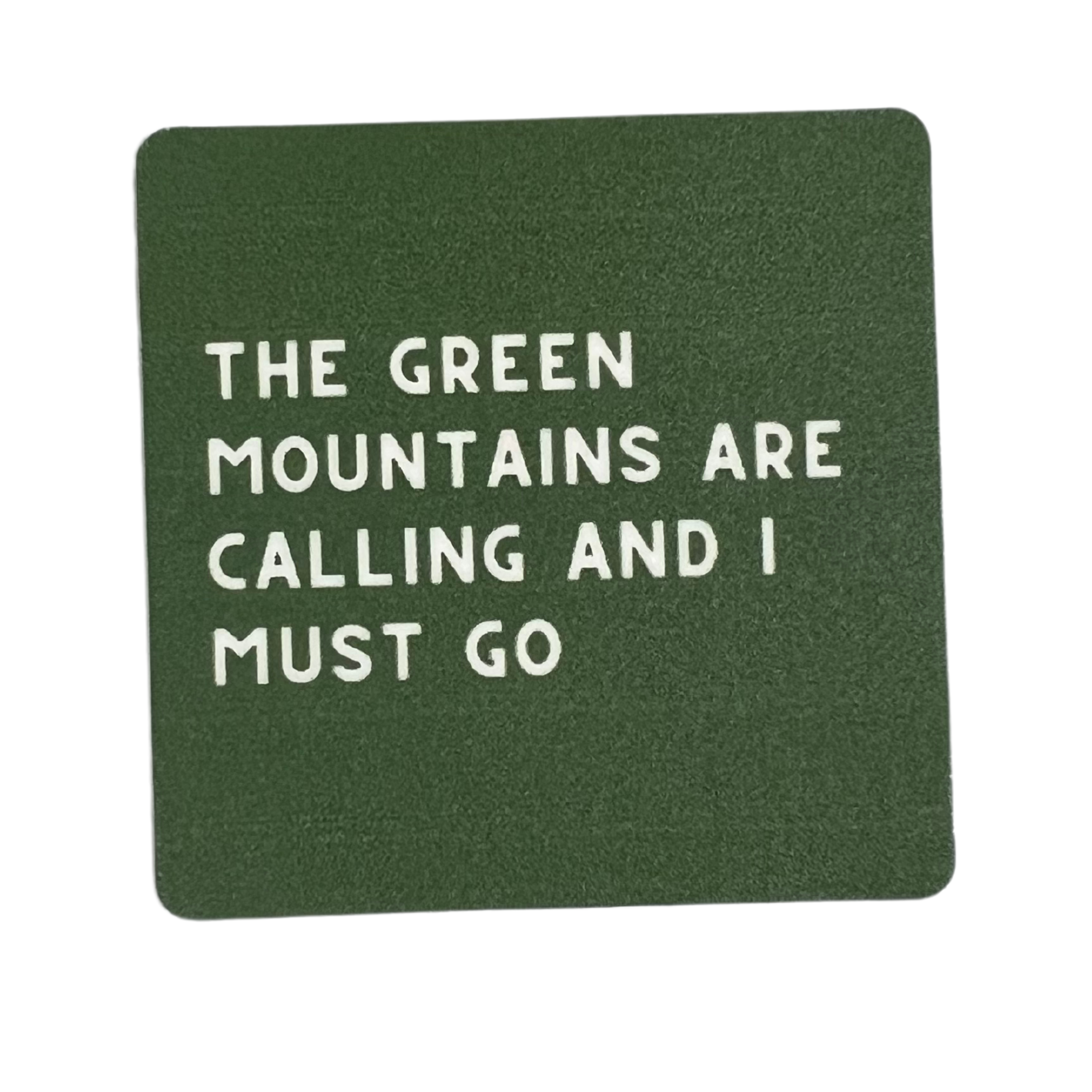 Image of The Green Mountains Are Calling Sticker