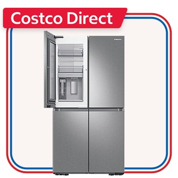 Samsung 23 cu. ft. Counter Depth 4-Door French Door Refrigerator with Beverage Center in Stainless Steel