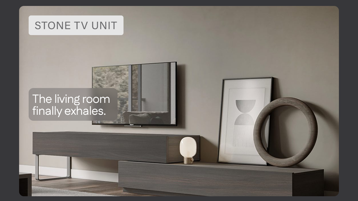 Stone TV Unit.