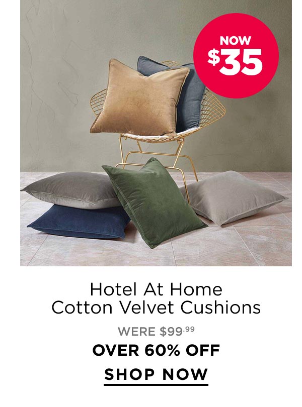 Hotel At Home	Cotton Velvet Cushions