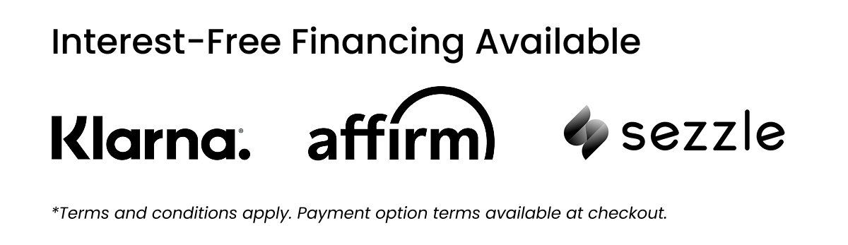 interest-free financing available